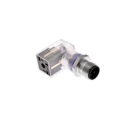 MENCOM SOLENOID VALVE ADAPTER FORM C IND 2+G/4 PIN M12 MALE FW LED/MOV,  24VDC